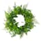 24" Maidenhair Fern & Assorted Foliage Spring Wreath